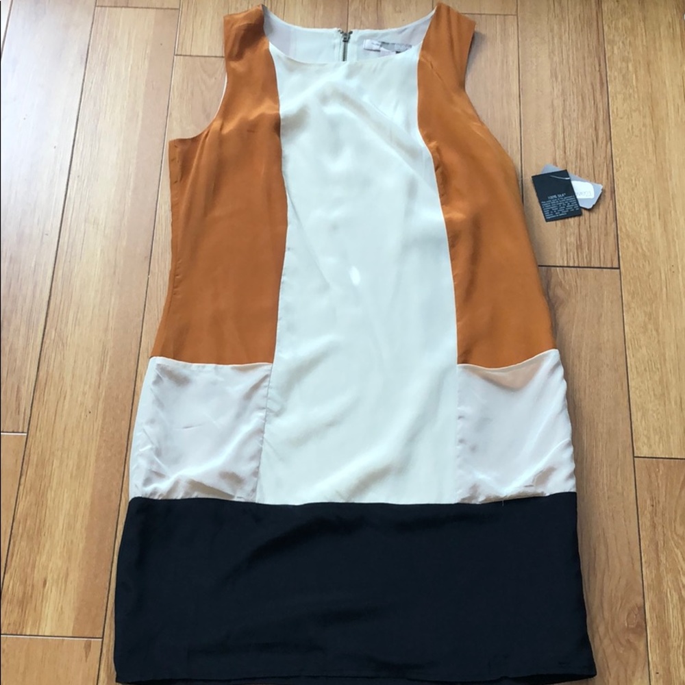Forever 21 | 100% Silk Colorblock Dress NWT